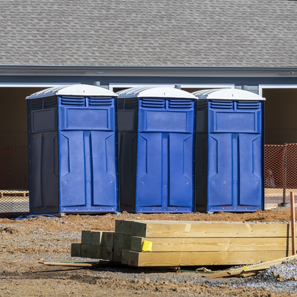 is there a specific order in which to place multiple portable toilets in Whitsett Texas